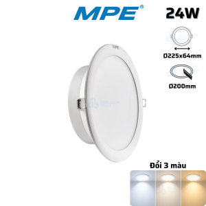 Đèn LED Downlight 3 Màu DLC 24W