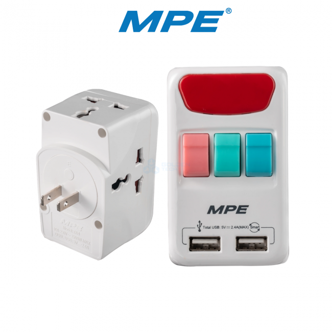 Ổ Cắm Du Lịch Đa Năng, 2 Cổng USB TA4 Ổ Cắm Du Lịch Đa Năng, 2 Cổng USB TA4
