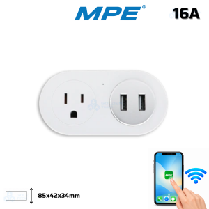 Ổ Cắm Điện Thông Minh 2 Cổng USB MPE