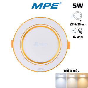 Đèn LED Downlight 3 Màu DLV 5W