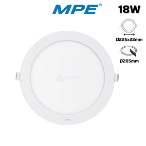 Đèn Led Panel Âm trần Nhôm Siêu Mỏng MPE 18W Trắng, Trung tính, Vàng RPL-18T/N/V