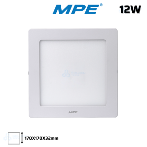 ĐÈN LED PANEL ỐP TRẦN NỔI VUÔNG 12W LED PANEL MPE SSPL