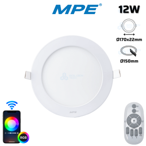 Led Panel Dimmable 12W Trắng, vàng, trung tính  RPL-12T/DIM