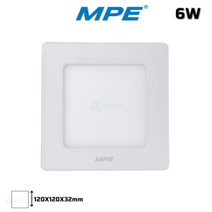 ĐÈN LED PANEL ỐP TRẦN NỔI VUÔNG 6W LED PANEL MPE SSPL
