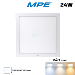 Led Panel vuông nổi 300x300x32 24W MPE 3 Màu 24W SSPL-24/3C