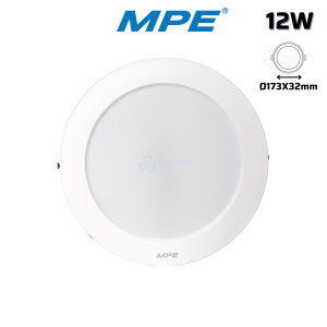 LED PANEL TRÒN ỐP NỔI 12W MPE SRPL2-12W TRẮNG, VÀNG