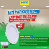 den-led-panel-am-tran-nhua-sieu-mong-mpe-9w-duc-lo-130mm-doi-3-mau-rpl3-9/3c - ảnh nhỏ 5