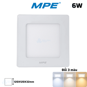 Đèn LED Panel Ốp Trần Nổi Vuông 3 Màu 6W SSPL-6W