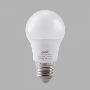ĐÈN LED BULB CHỐNG ẨM 5W TRẮNG, VÀNG LBD3-5T/V