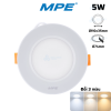 den-led-downlight-am-tran-nhom-vien-trang-doi-mau-5w-mpe-dlt2-5/3c - ảnh nhỏ  1