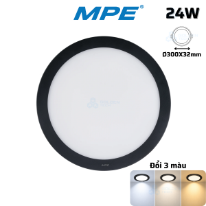 Đèn LED Panel Tròn Nổi 3 Màu SRPLB-24W