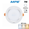 den-led-downlight-am-tran-nhom-vien-bac-doi-mau-7w-mpe-dlb2-7/3c - ảnh nhỏ  1