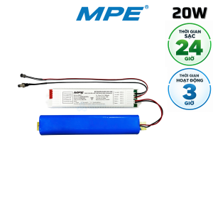 Bộ nguồn khẩn cấp MPE dùng cho Led Tube, Bulb, Panel, Downlight, công suất tối đa 20W EM-LT