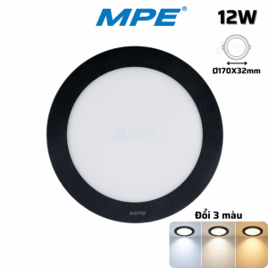 Đèn LED Panel Tròn Nổi 3 Màu SRPLB-12W