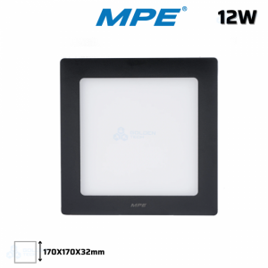 Đèn LED Panel Ốp Trần Nổi Vuông SSPLB-12W Trắng, Vàng