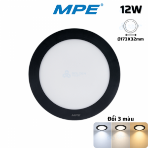 Đèn LED Panel Tròn Nổi 3 Màu SRPLB2-12W