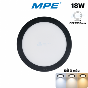 Đèn LED Panel Tròn Nổi 3 Màu SRPLB2-18W
