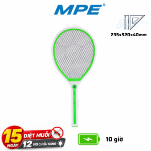 Vợt Muỗi Có 2 Chế Độ Hoạt Động, Tích Hợp Đèn LED Chiếu Sáng VM2