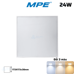 Đèn Downlight Vuông Nổi Tràn Viền 3 Chế Độ Màu SSDL-24W