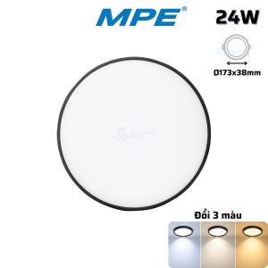 Đèn Downlight Nổi Tràn Viền 3 Chế Độ Màu SRDLB-24W