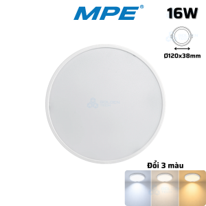Đèn Downlight Nổi Tràn Viền 3 Chế Độ Màu SRDL-16W