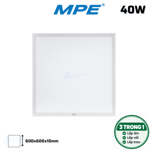 Led Panel lớn 600x600 40W MPE FPL-6060T/N/V Ánh Sáng Trắng/Trung Tính/ Vàng
