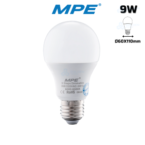 Led Bulb 3 Step Dimmable LB-9T-DIM