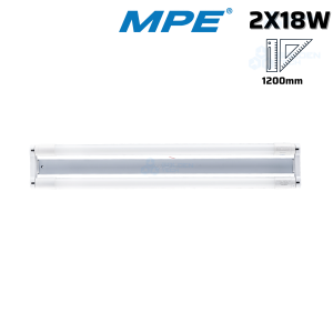 Bộ Đèn Led Tube Thủy Tinh T8 Bóng Đôi MPE 1m2