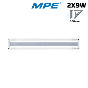 Bộ đèn led tube thủy tinh bóng đôi MPE 60cm