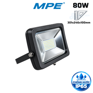 Đèn Led Pha 80W Trắng, Vàng