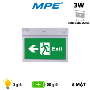 Đèn Báo Exit Đa Năng 2 Mặt Trái EX2-M - Có tem kiểm định PCCC