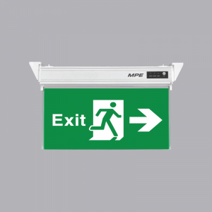 Đèn báo Exit một mặt phải EXR - Có tem kiểm định PCCC