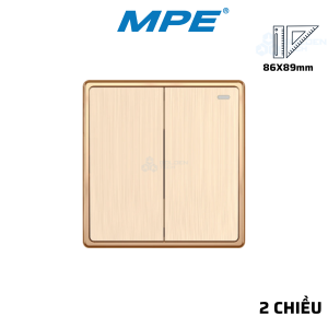 Mặt 2 Công Tắc 2 Chiều 16A-250V S702M