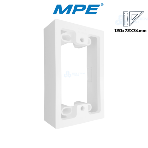 Hộp Nhựa Nổi Dùng Cho Các Mặt, Ổ Cắm A20 Và Viền A20-WN AK2237N
